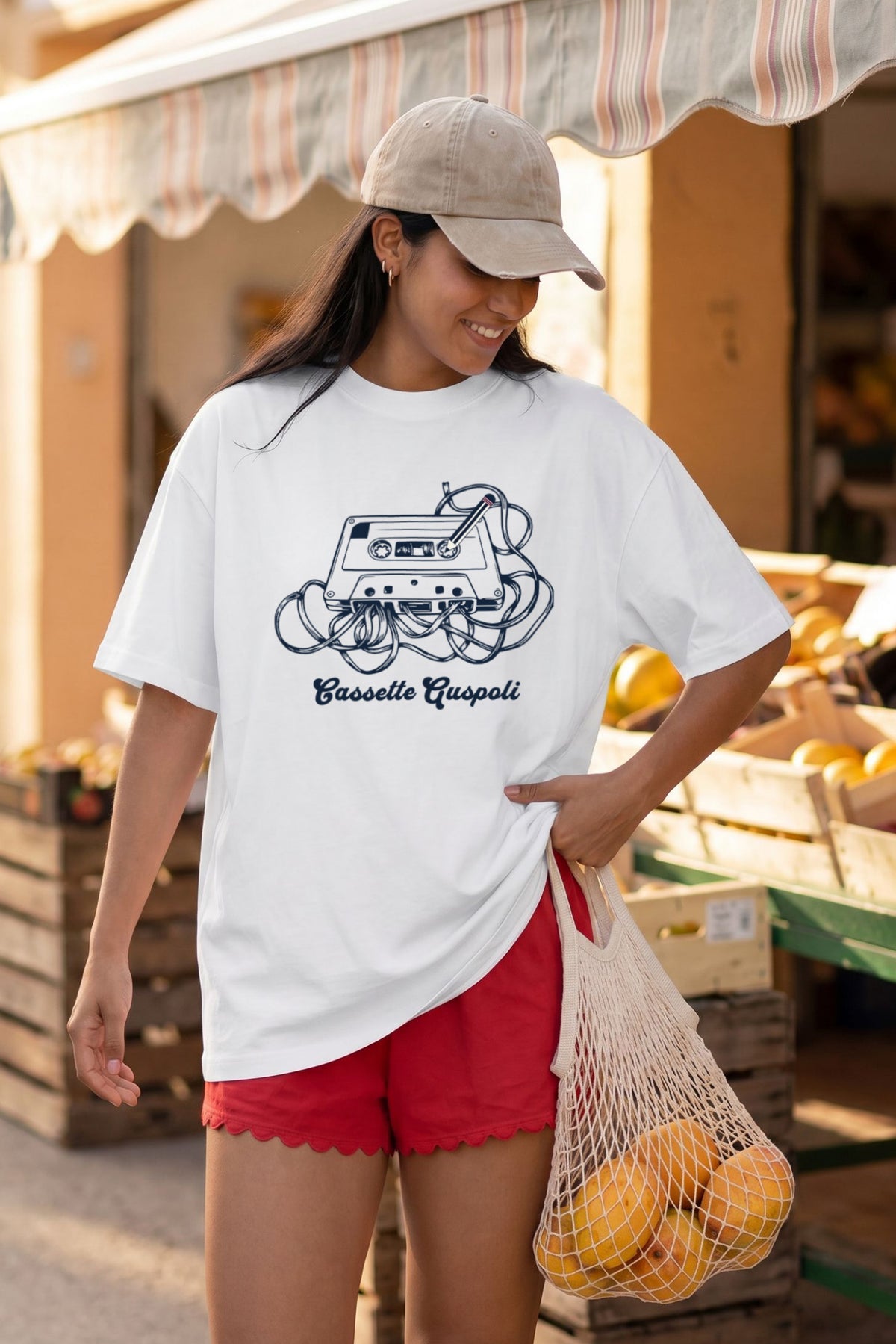 Cassette Guspoli | Unisex Oversized T-Shirt