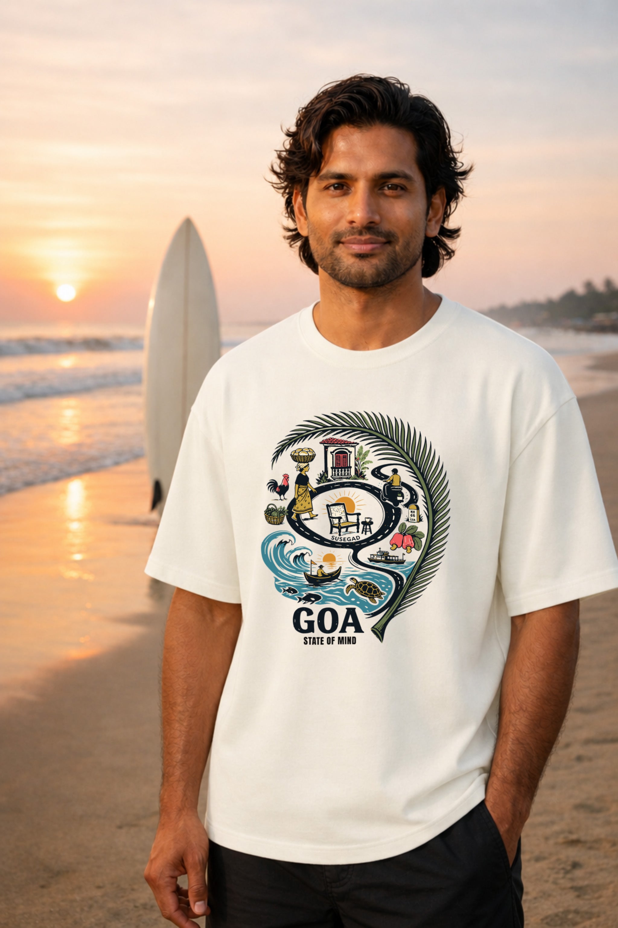 Goa State of Mind | Unisex Oversized T-Shirt
