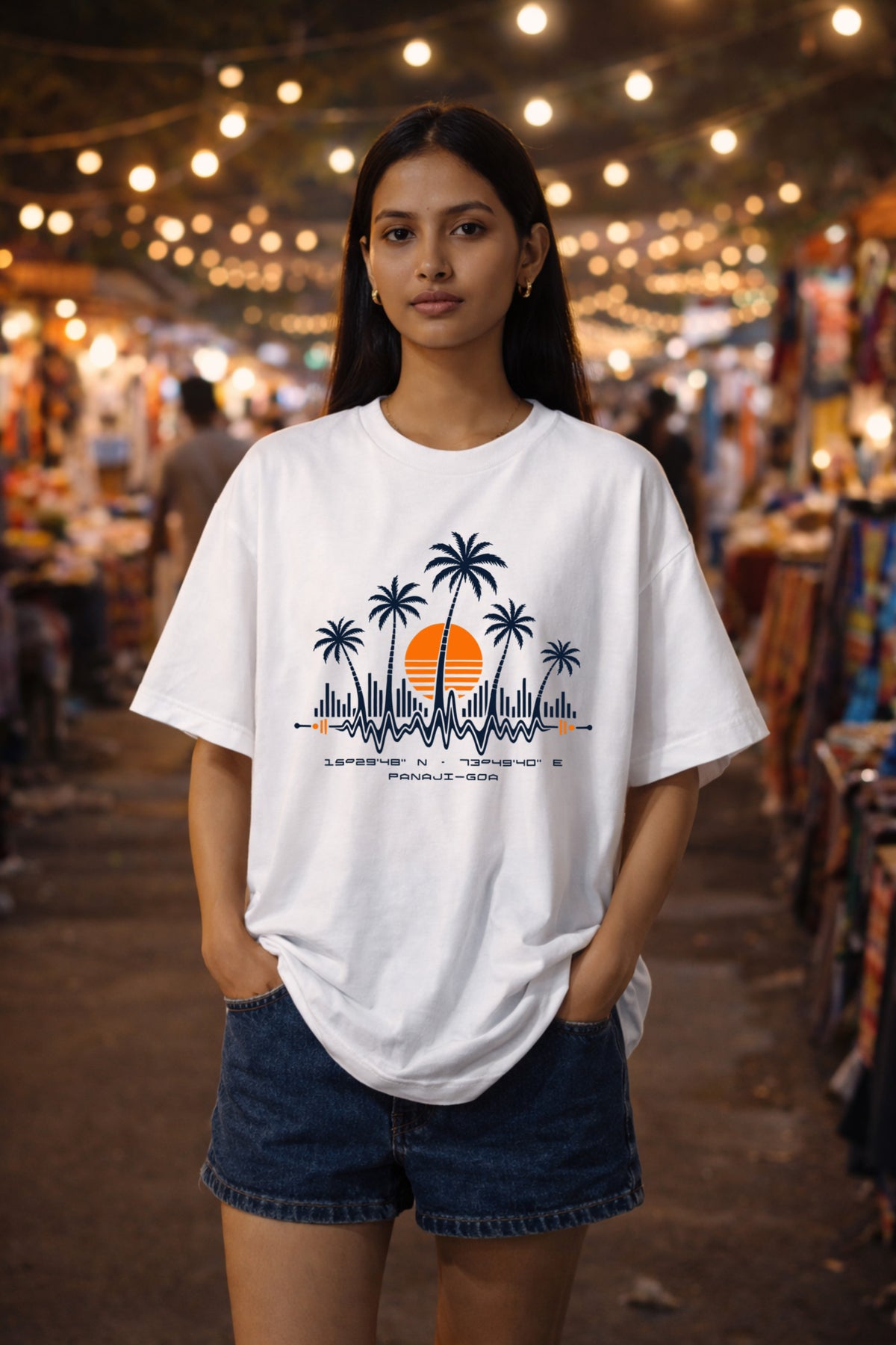 Frequency Panaji | Coordinates Techno Streetwear T-Shirt