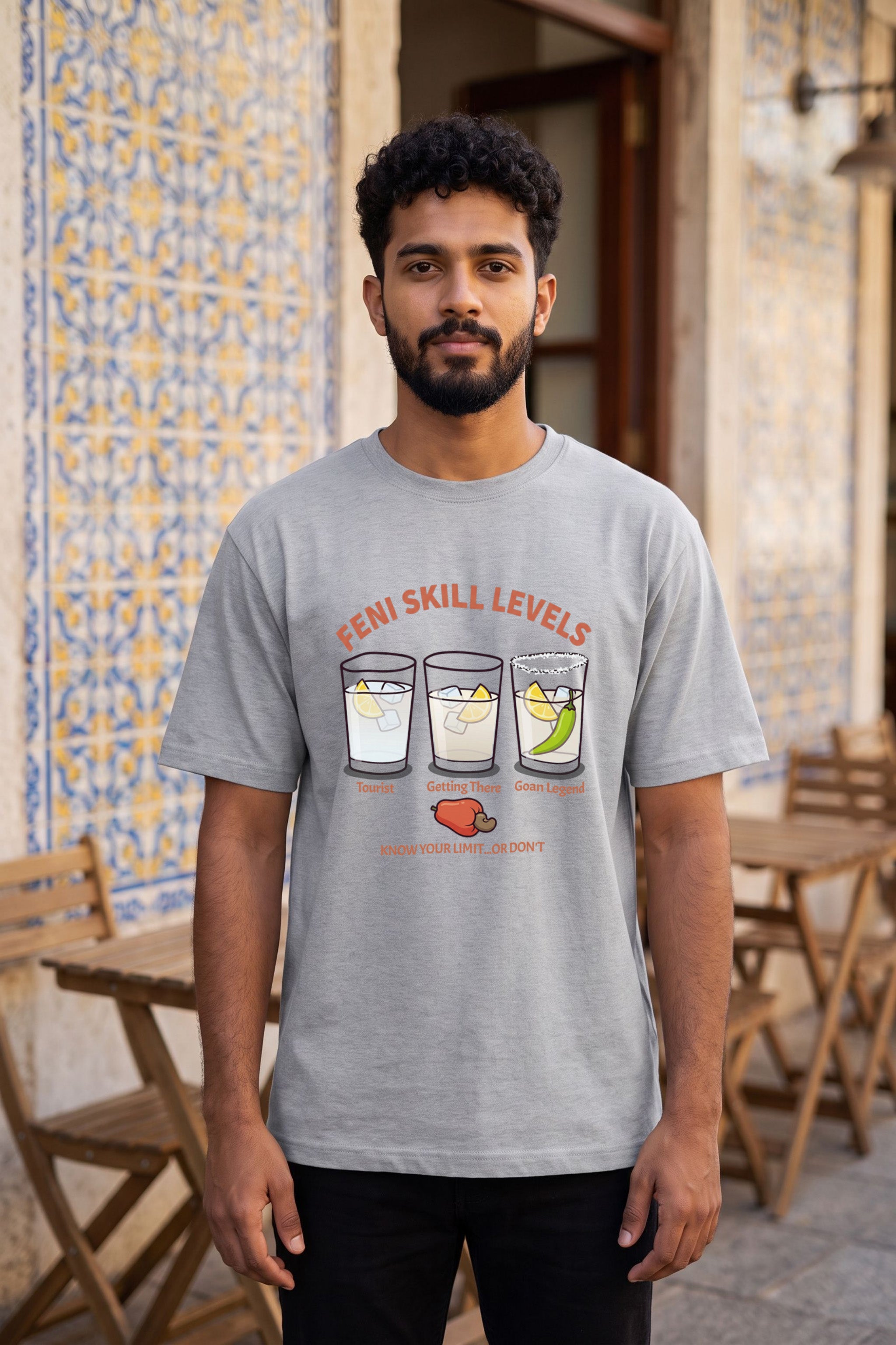 Feni Skill Levels | Goa Graphic T-Shirt