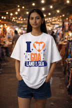 I Love Goa: Land of the Sea | Unisex Oversized T-Shirt