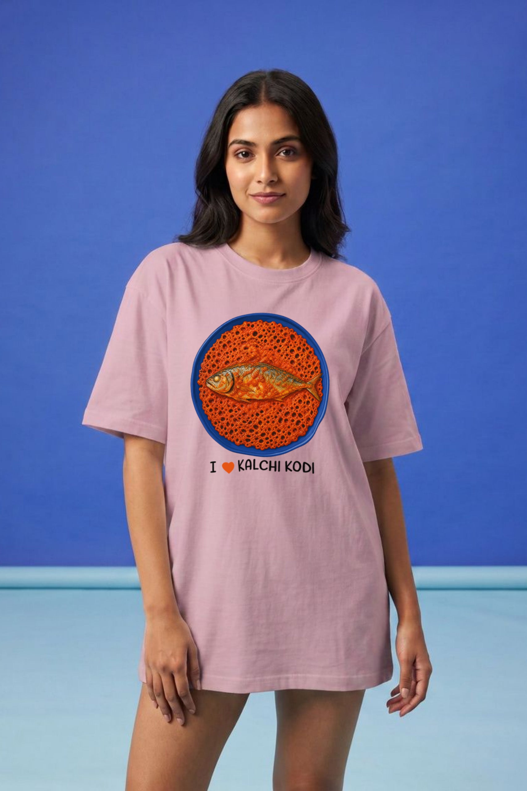 I Love Kalchi Kodi | Unisex Oversized T-Shirt
