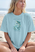 Arabian Blue Dolphin | Unisex Oversized T-Shirt