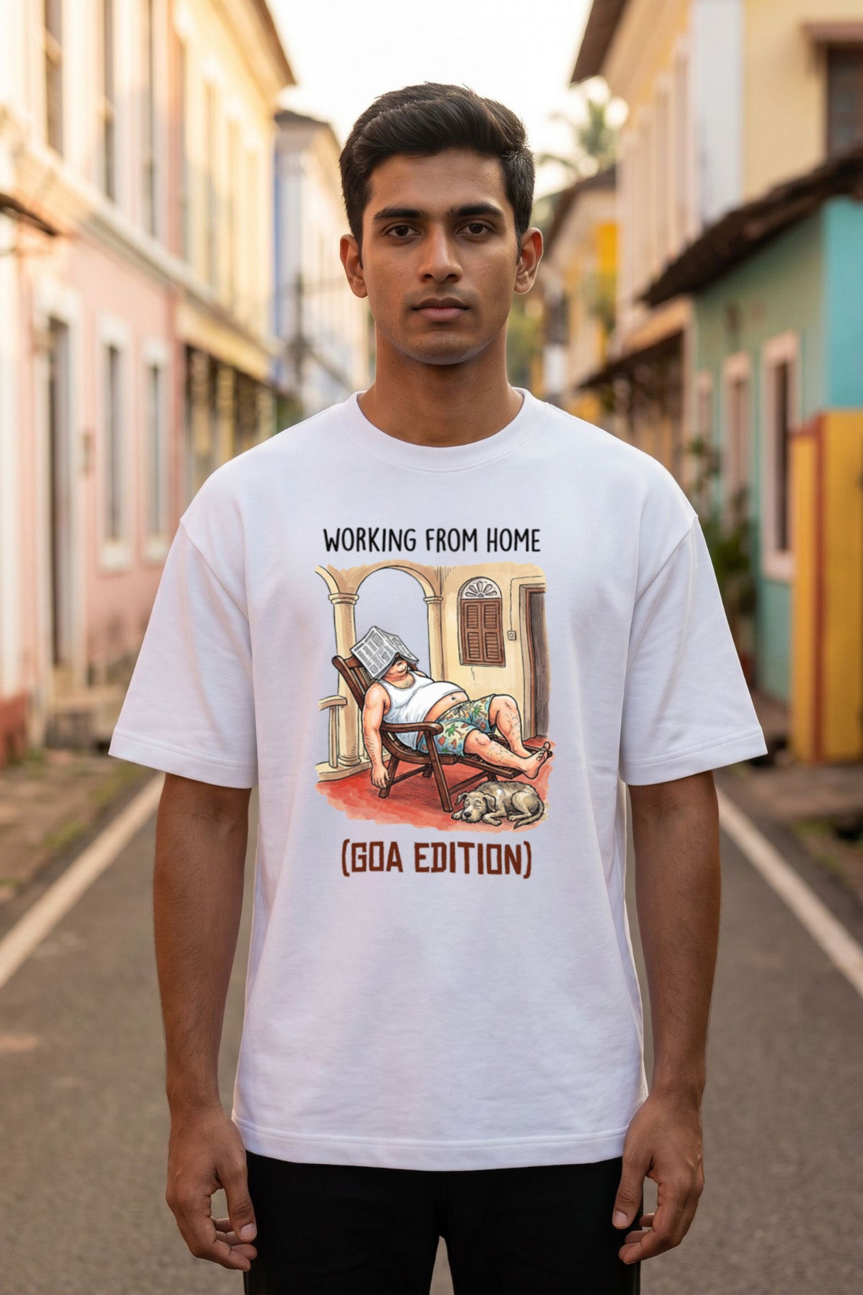 Working From Home: Goa Edition | Unisex Oversized T-Shirt