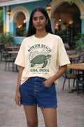 Morjim Beach Turtle | Unisex Oversized T-Shirt