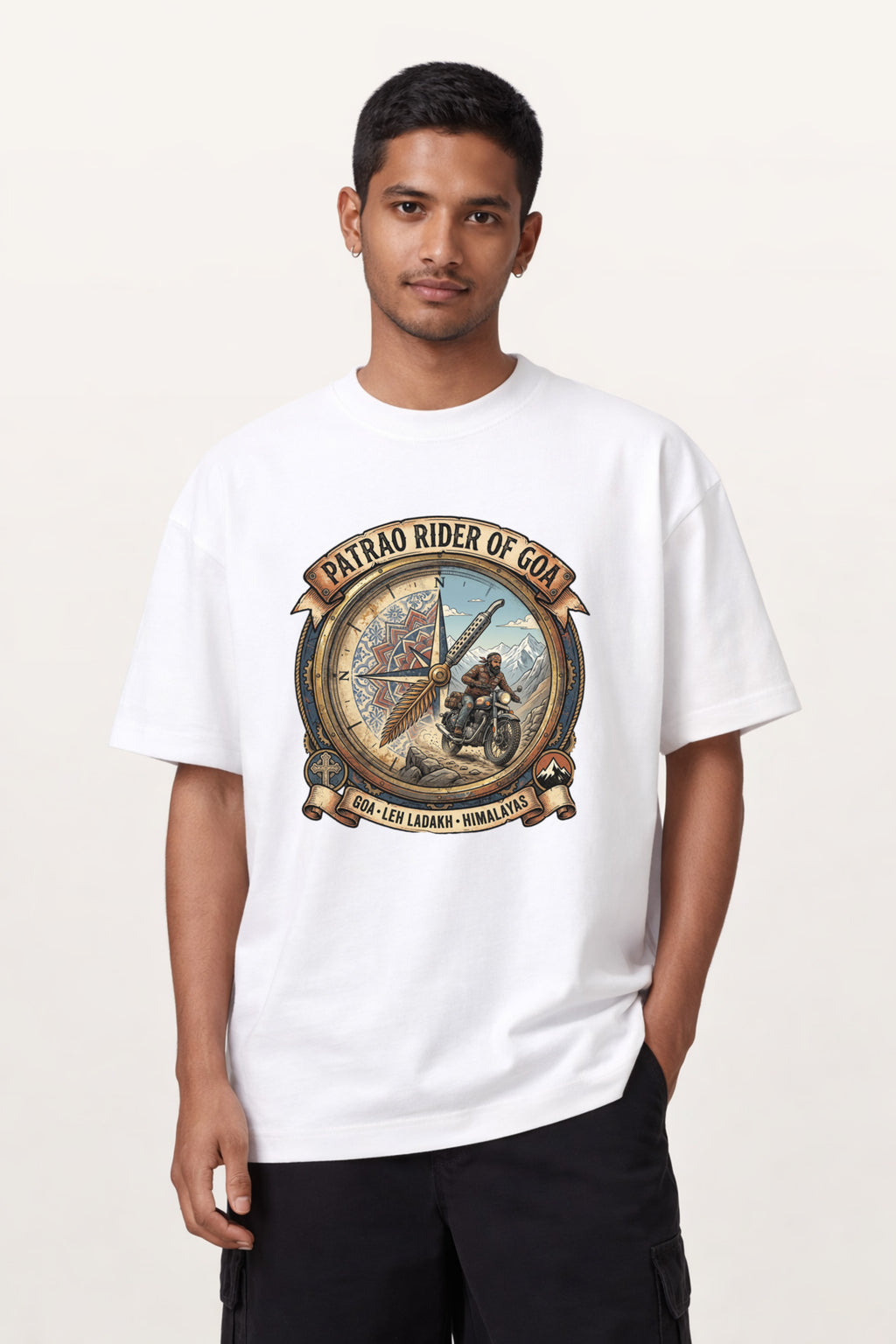 Patrão Rider Compass | Unisex Oversized T-Shirt