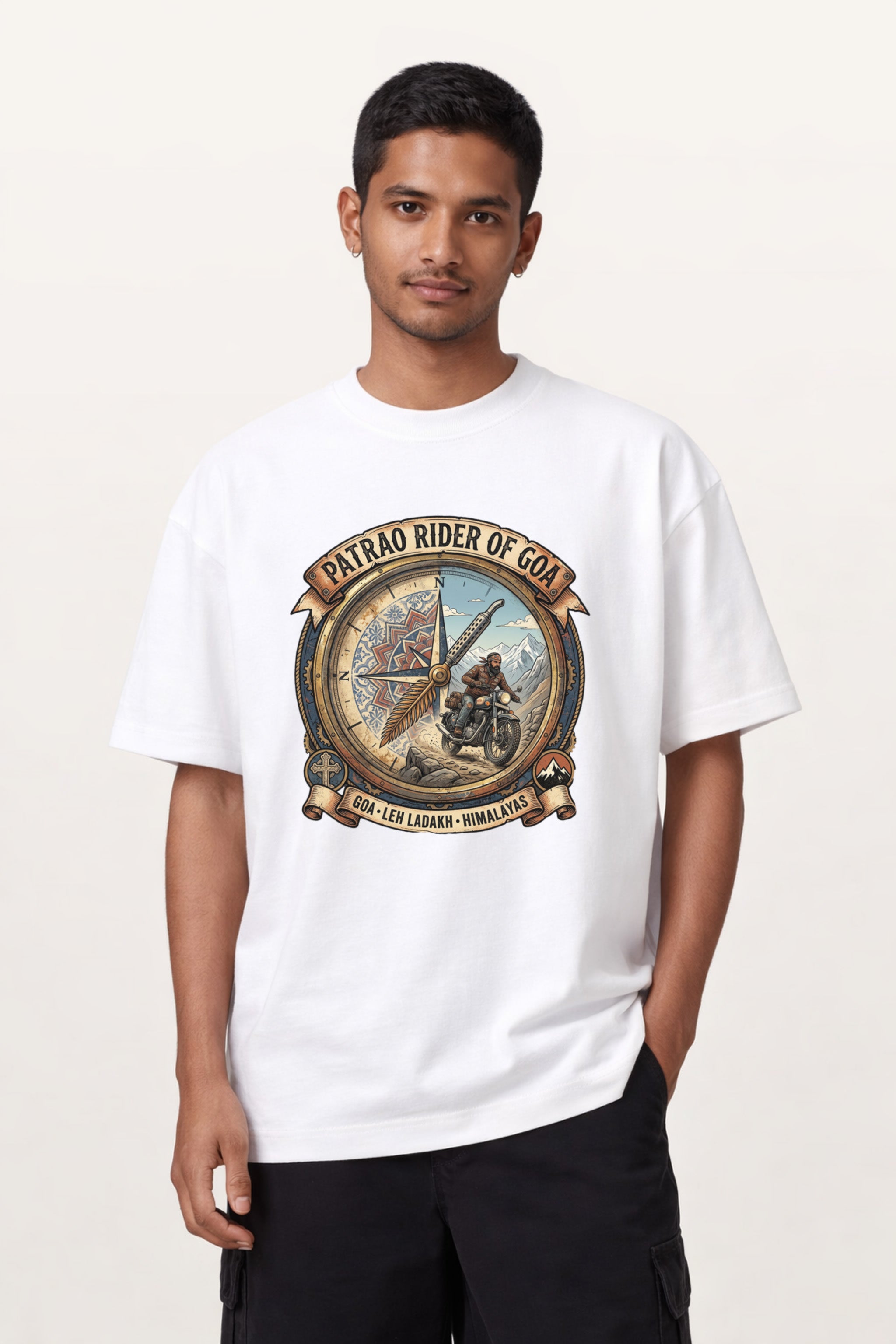 Patrão Rider Compass | Unisex Oversized T-Shirt