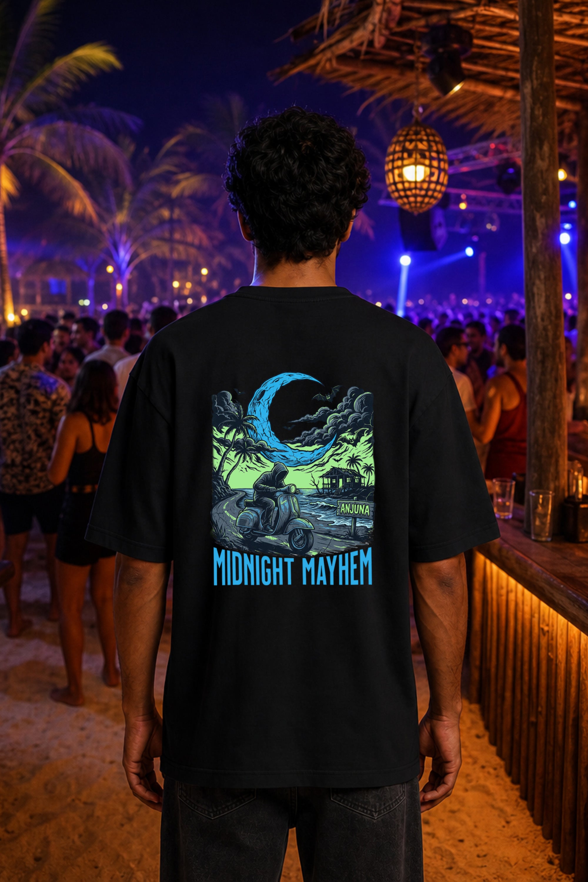 Midnight Mayhem | Anjuna Scooter T-Shirt